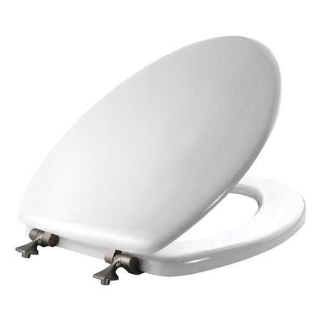 Mayfair Mayfair by Bemis Edgewater Elongated White Enameled Wood Toilet Seat 144BN-000